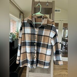 Plaid Button Down-Flannel Shirt